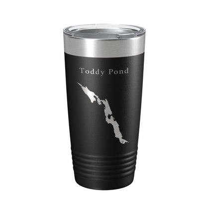 Toddy Pond Tumbler Lake Map Travel Mug Insulated Laser Engraved Coffee Cup Maine 20 oz-5