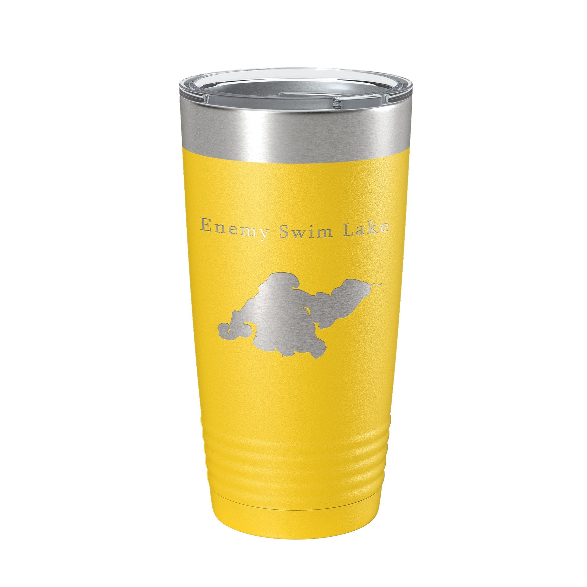 Enemy Swim Lake Map Tumbler Travel Mug Insulated Laser Engraved Coffee Cup South Dakota 20 oz-4