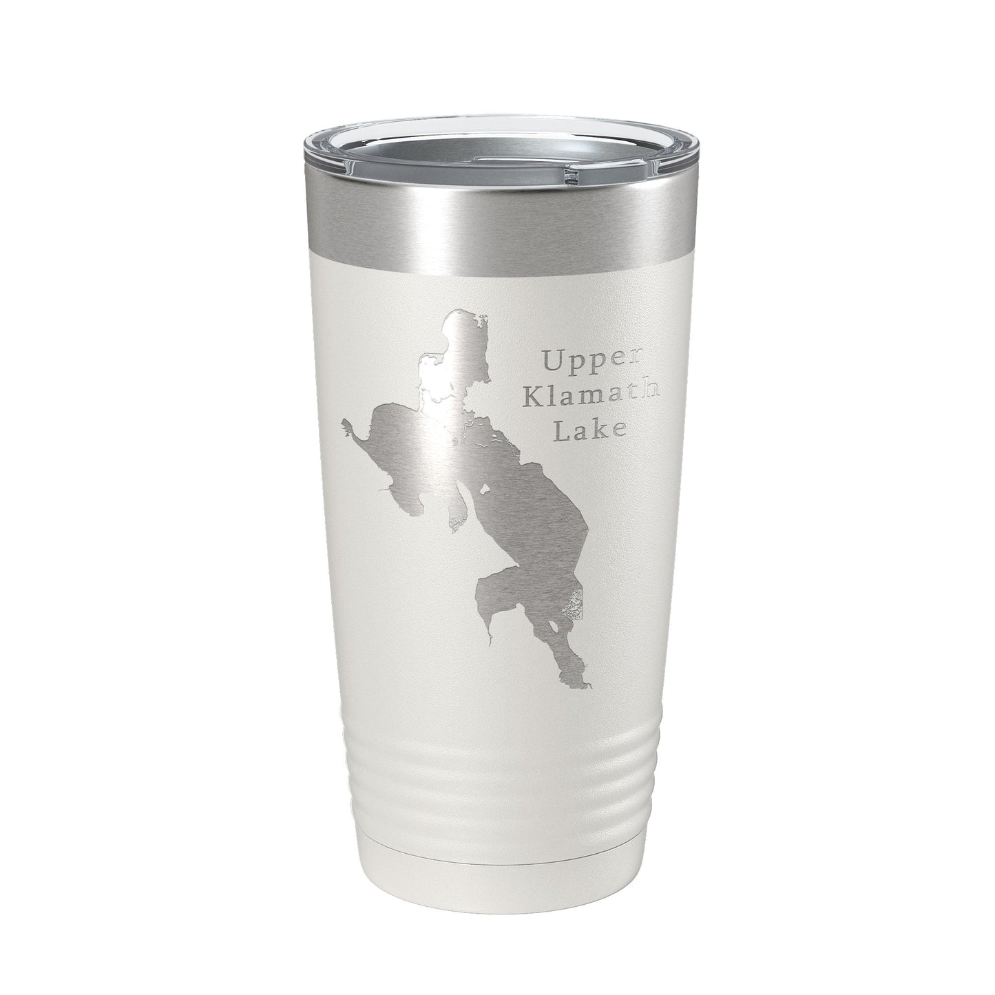 Upper Klamath Lake Map Tumbler Travel Mug Insulated Laser Engraved Coffee Cup Oregon 20 oz-7
