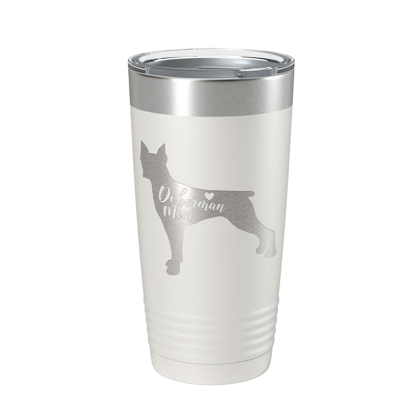 Doberman Mom Tumbler Dog Travel Mug Gift Insulated Laser Engraved Coffee Cup Dobe Dobie 20 oz-7