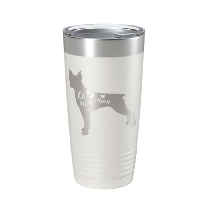 Doberman Mom Tumbler Dog Travel Mug Gift Insulated Laser Engraved Coffee Cup Dobe Dobie 20 oz-7