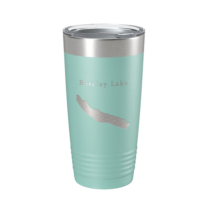 Barclay Lake Map Tumbler Travel Mug Insulated Laser Engraved Coffee Cup Washington 20 oz-12