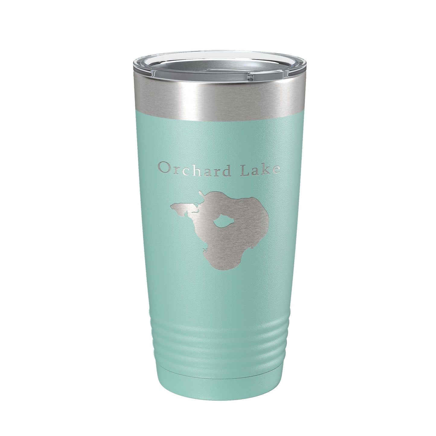 Orchard Lake Map Tumbler Travel Mug Insulated Laser Engraved Coffee Cup Michigan 20 oz-12
