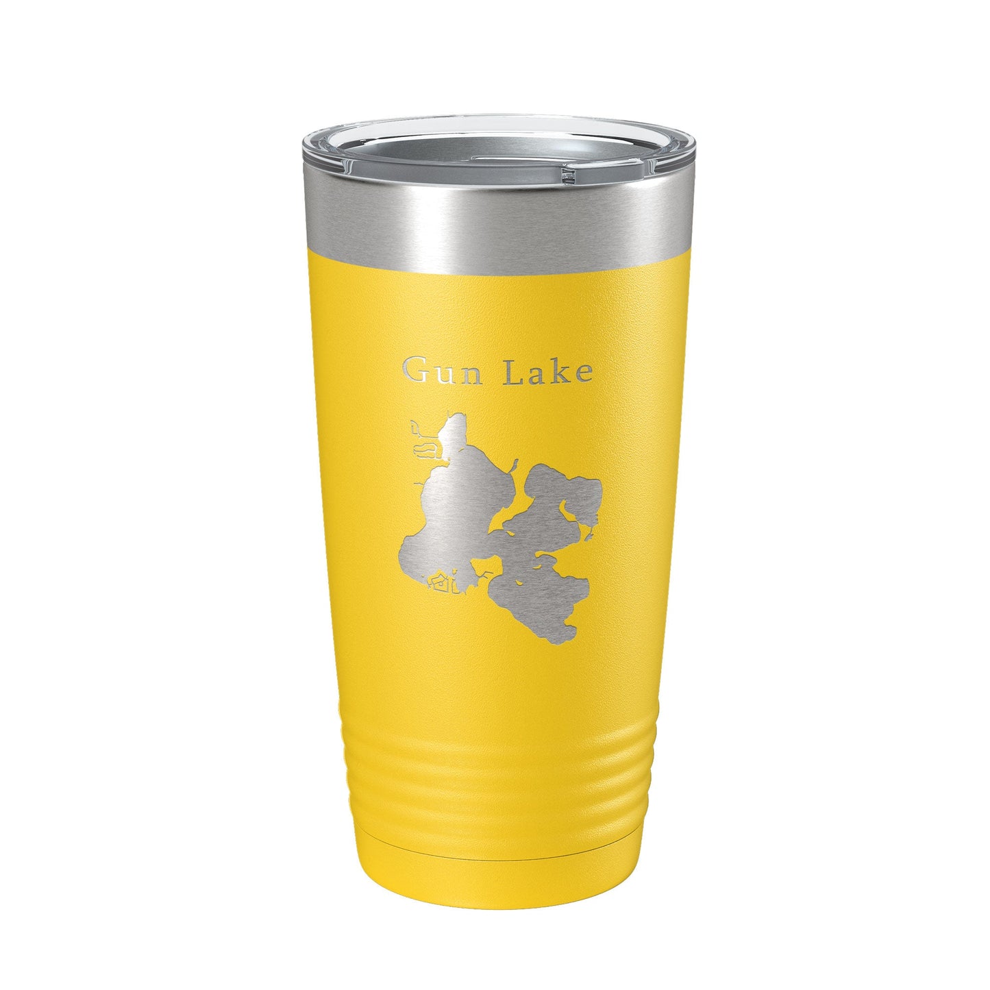 Gun Lake Map Tumbler Travel Mug Insulated Laser Engraved Coffee Cup Michigan 20 oz-19
