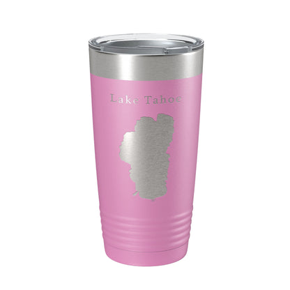 Lake Tahoe Map Tumbler Travel Mug Insulated Laser Engraved Coffee Cup California Nevada 20 oz-14