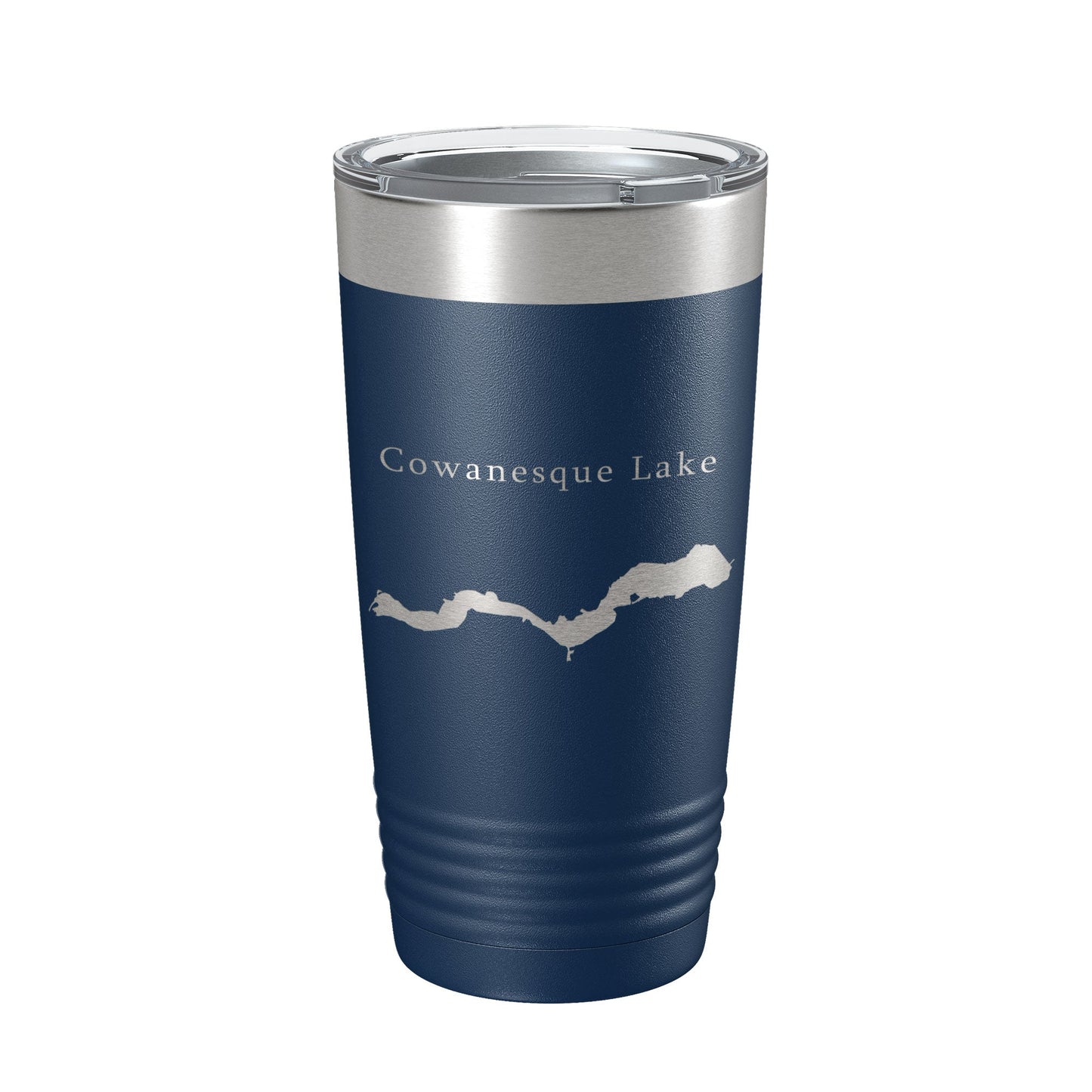 Cowanesque Lake Map Tumbler Travel Mug Insulated Laser Engraved Coffee Cup Pennsylvania 20 oz-8