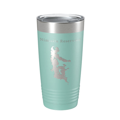 Nimisila Reservoir Tumbler Lake Map Travel Mug Insulated Laser Engraved Coffee Cup Ohio 20 oz-12