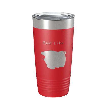 East Lake Map Tumbler Travel Mug Insulated Laser Engraved Coffee Cup Oregon 20 oz-10