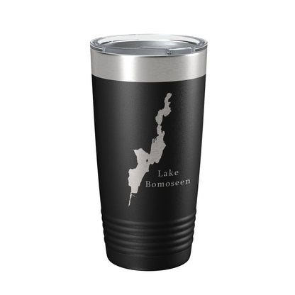 Lake Bomoseen Map Tumbler Travel Mug Insulated Laser Engraved Coffee Cup Vermont 20 oz-5