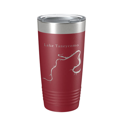 Lake Taneycomo Map Tumbler Travel Mug Insulated Laser Engraved Coffee Cup Branson Missouri 20 oz-18
