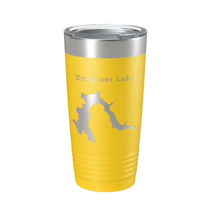 Emigrant Lake Map Tumbler Travel Mug Insulated Laser Engraved Coffee Cup Oregon 20 oz-19