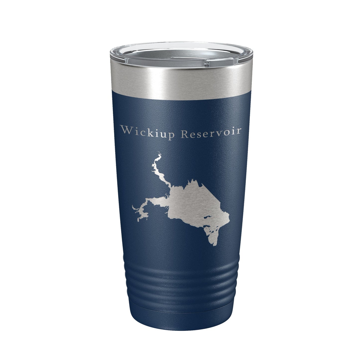 Wickiup Reservoir Tumbler Lake Map Travel Mug Insulated Laser Engraved Coffee Cup Oregon 20 oz-8