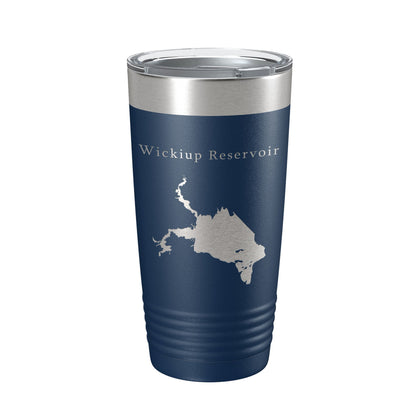 Wickiup Reservoir Tumbler Lake Map Travel Mug Insulated Laser Engraved Coffee Cup Oregon 20 oz-8