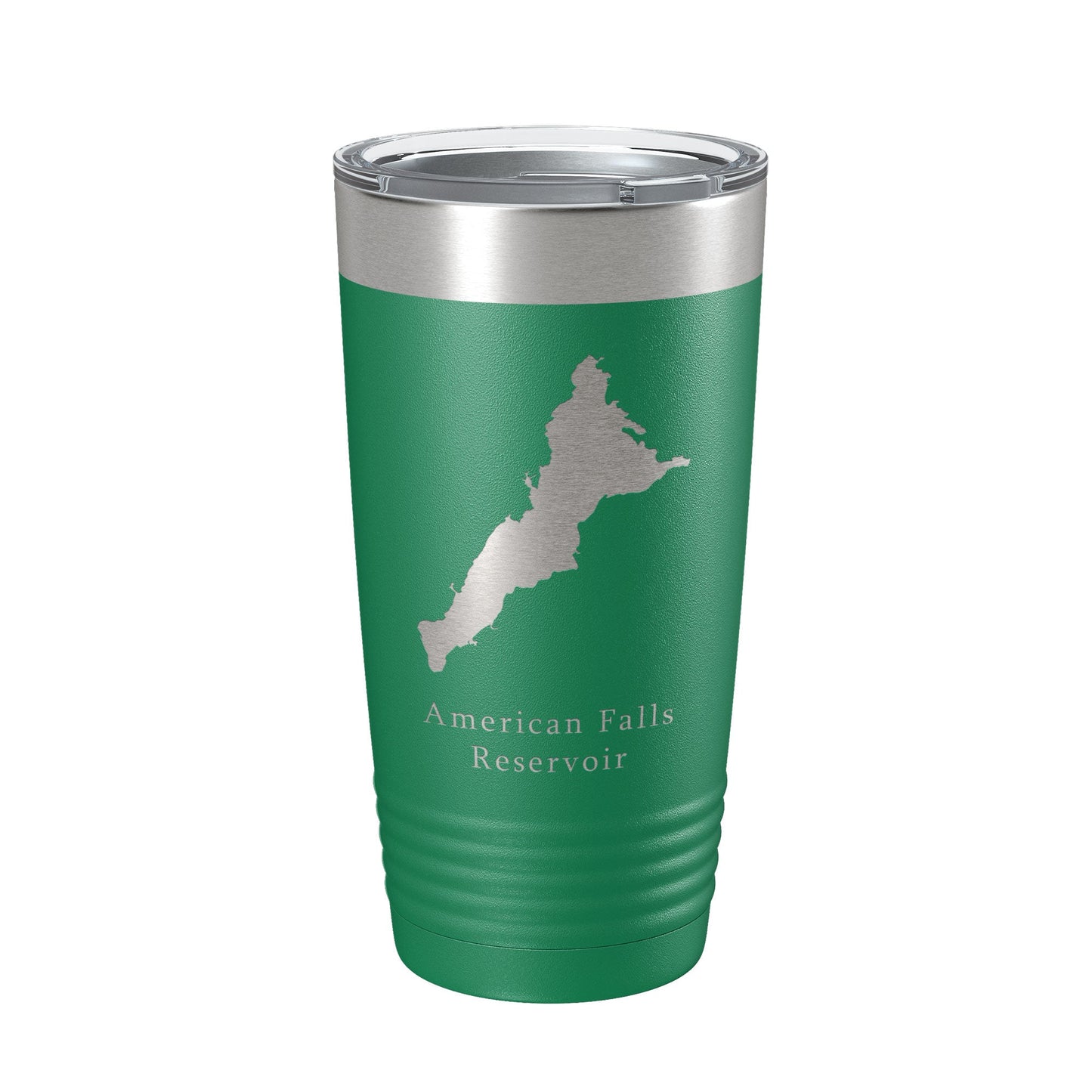 American Falls Reservoir Tumbler Lake Map Travel Mug Insulated Laser Engraved Coffee Cup Snake River Idaho 20 oz-9