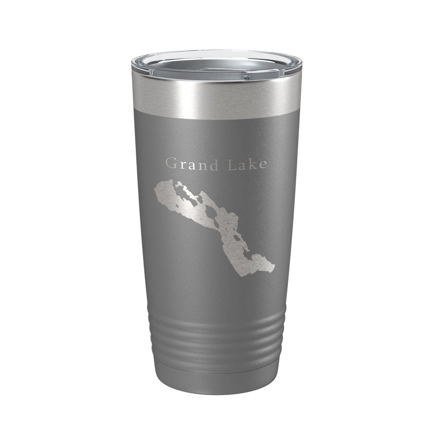 Grand Lake Map Tumbler Travel Mug Insulated Laser Engraved Coffee Cup Michigan 20 oz-16