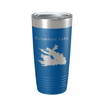 Steamboat Lake Map Tumbler Travel Mug Insulated Laser Engraved Coffee Cup Colorado 20 oz-6
