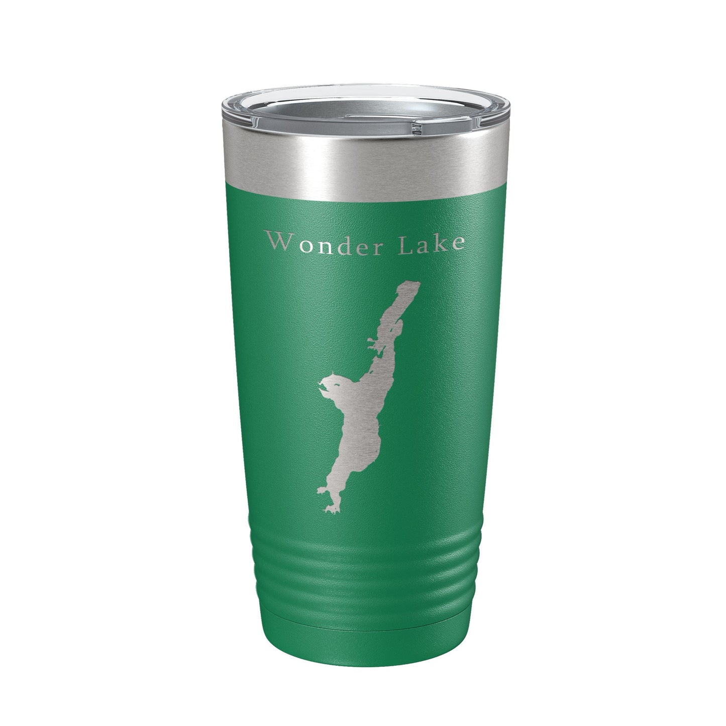 Wonder Lake Map Tumbler Travel Mug Insulated Laser Engraved Coffee Cup Illinois 20 oz-9