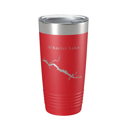 Wheeler Lake Map Tumbler Travel Mug Insulated Laser Engraved Coffee Cup Alabama 20 oz-10