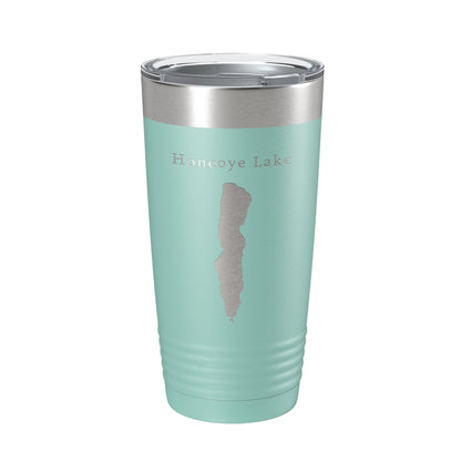 Honeoye Lake Map Tumbler Travel Mug Insulated Laser Engraved Coffee Cup New York 20 oz-12