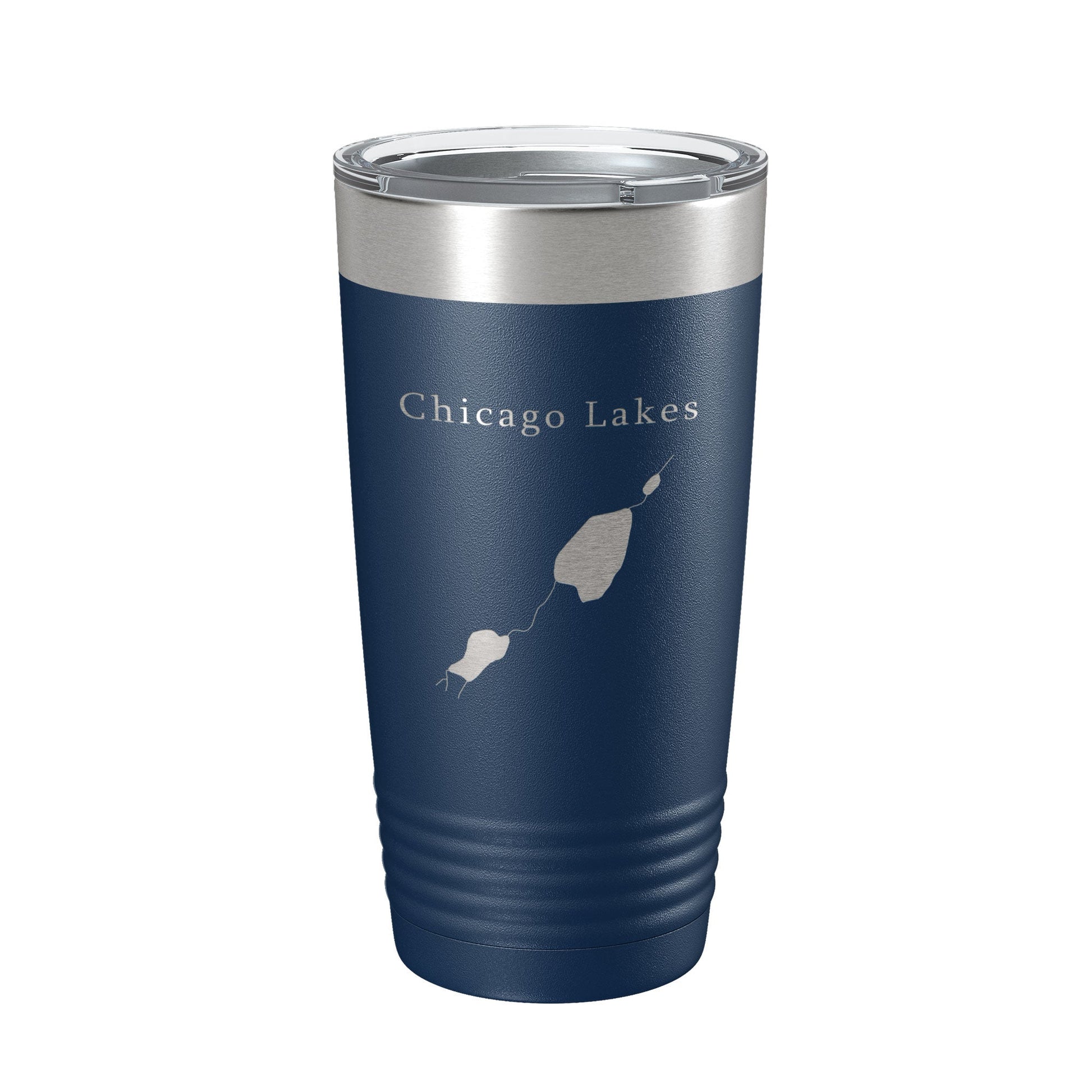 Chicago Lakes Map Tumbler Travel Mug Insulated Laser Engraved Coffee Cup Colorado 20 oz-2
