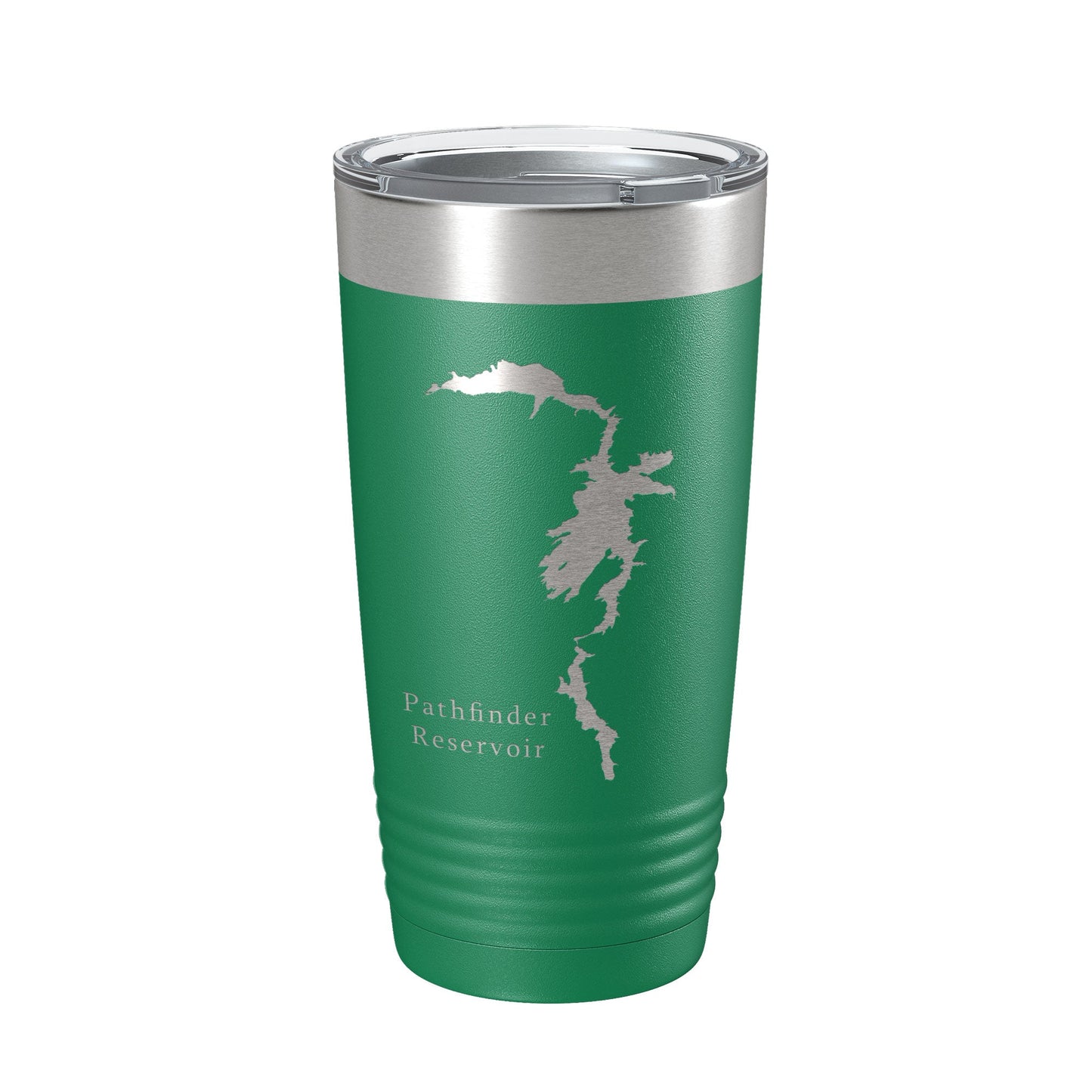 Pathfinder Reservoir Tumbler Lake Map Travel Mug Insulated Laser Engraved Coffee Cup Wyoming 20 oz-9