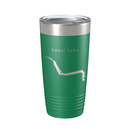 Kenai Lake Map Tumbler Travel Mug Insulated Laser Engraved Coffee Cup Alaska 20 oz-9