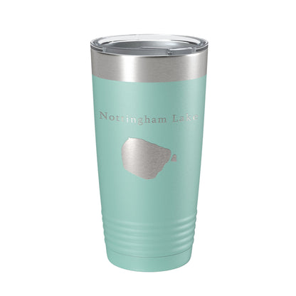 Nottingham Lake Map Tumbler Travel Mug Insulated Laser Engraved Coffee Cup Colorado 20 oz-12