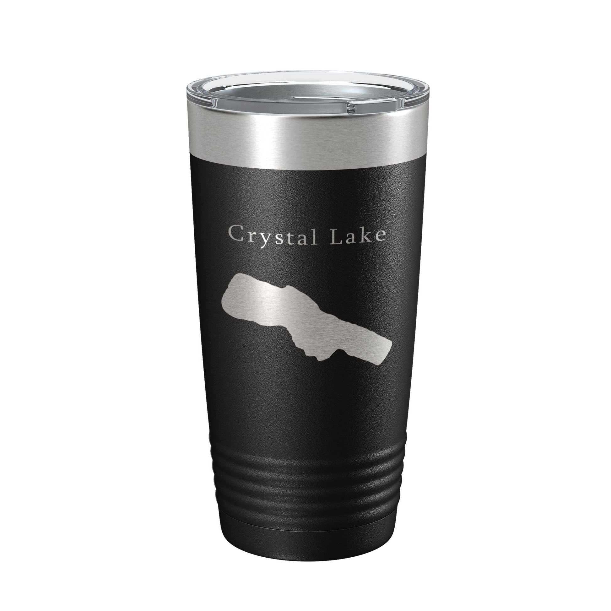 Crystal Lake Map Tumbler Travel Mug Insulated Laser Engraved Coffee Cup Michigan 20 oz-5