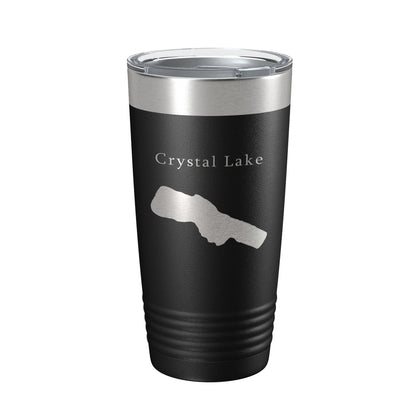 Crystal Lake Map Tumbler Travel Mug Insulated Laser Engraved Coffee Cup Michigan 20 oz-5