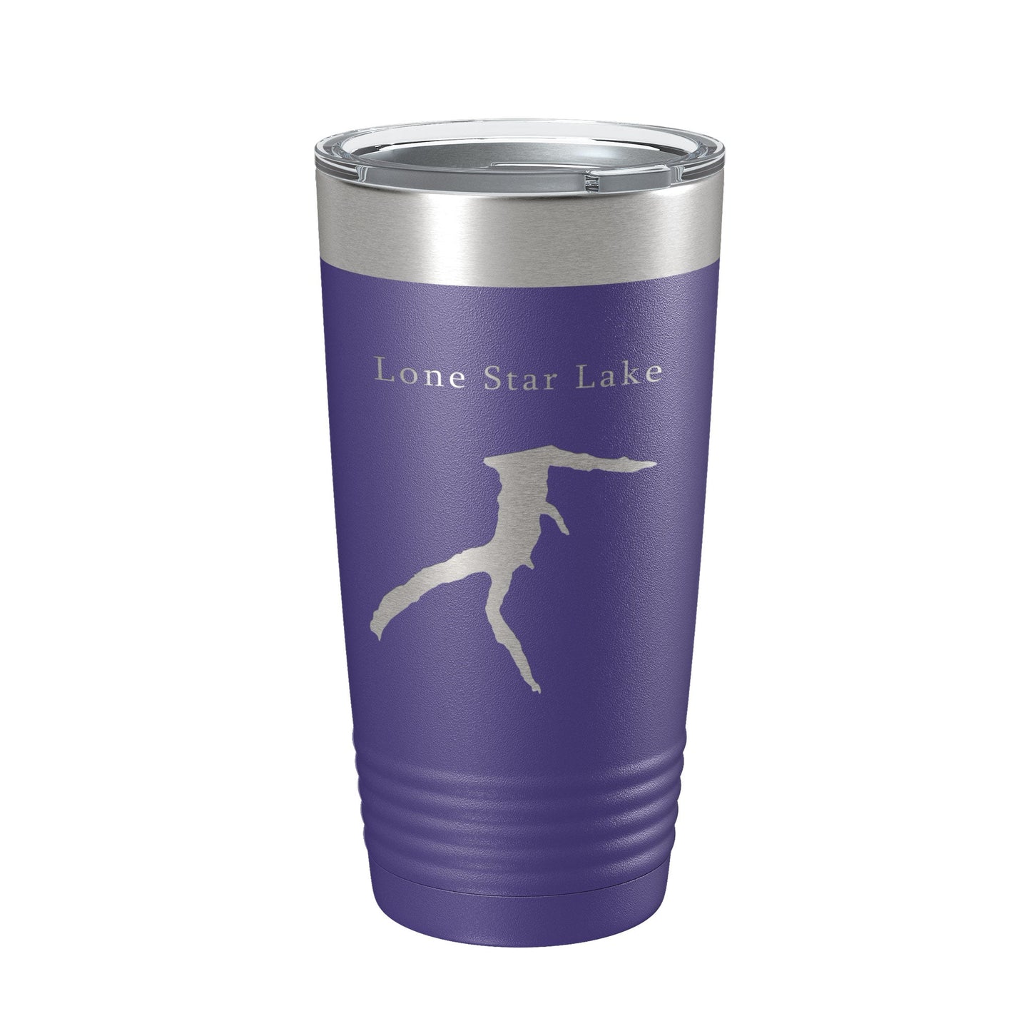 Lone Star Lake Map Tumbler Travel Mug Insulated Laser Engraved Coffee Cup Kansas 20 oz-15