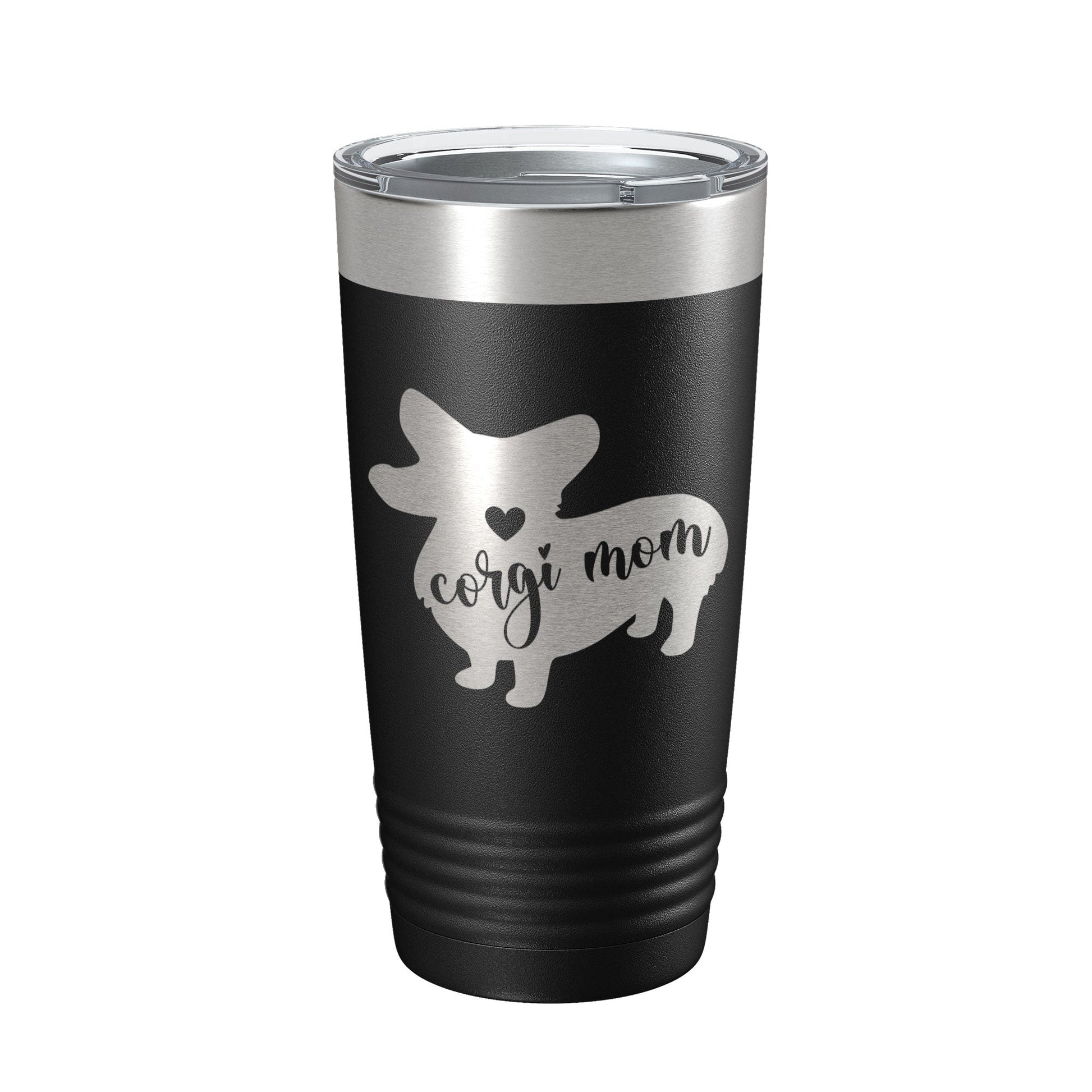 Corgi Mom Tumbler Dog Travel Mug Gift Insulated Laser Engraved Coffee Cup 20 oz-5