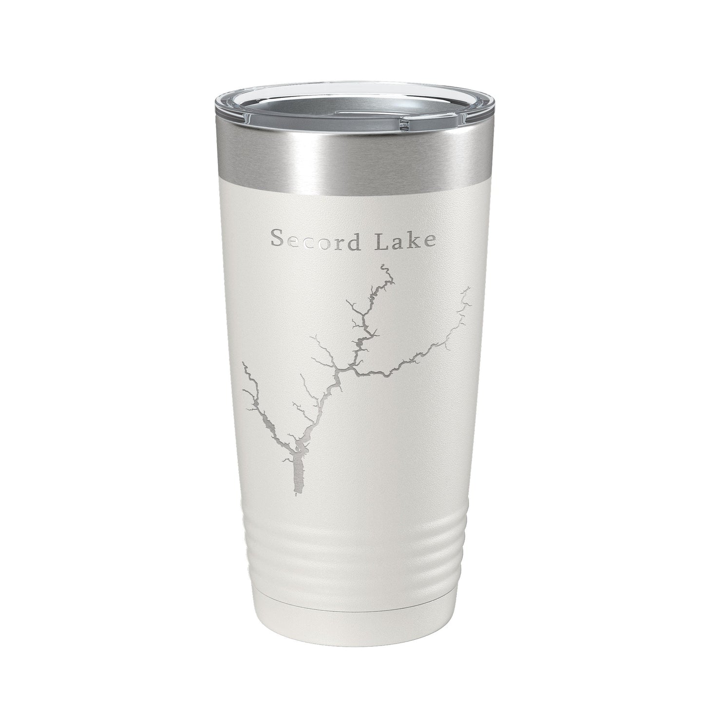 Secord Lake Tittabawassee Map Tumbler Travel Mug Insulated Laser Engraved Coffee Cup Michigan 20 oz-7