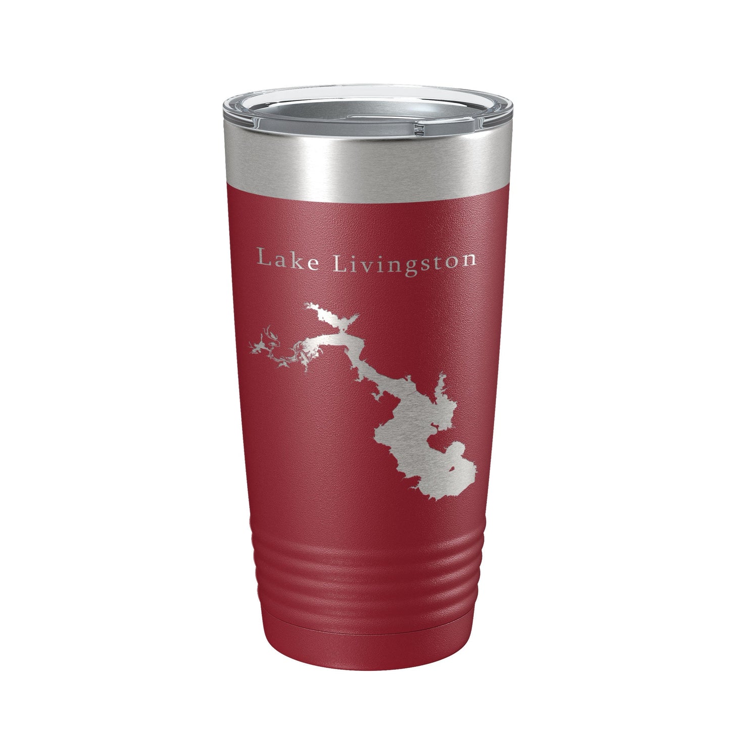 Lake Livingston Map Tumbler Travel Mug Insulated Laser Engraved Coffee Cup Texas 20 oz-18