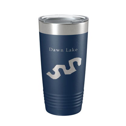 Dawn Lake Map Tumbler Travel Mug Insulated Laser Engraved Coffee Cup Arizona 20 oz-8