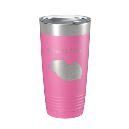 Selawik Lake Map Tumbler Travel Mug Insulated Laser Engraved Coffee Cup Alaska 20 oz-11
