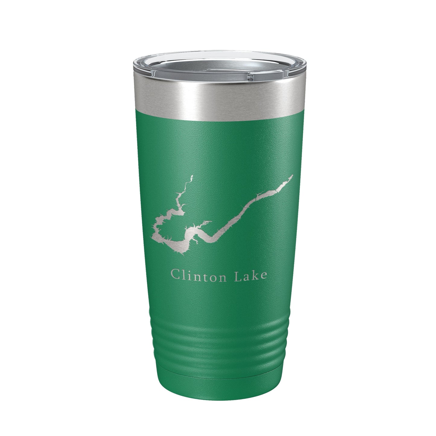 Clinton Lake Map Tumbler Travel Mug Insulated Laser Engraved Coffee Cup Illinois 20 oz-9