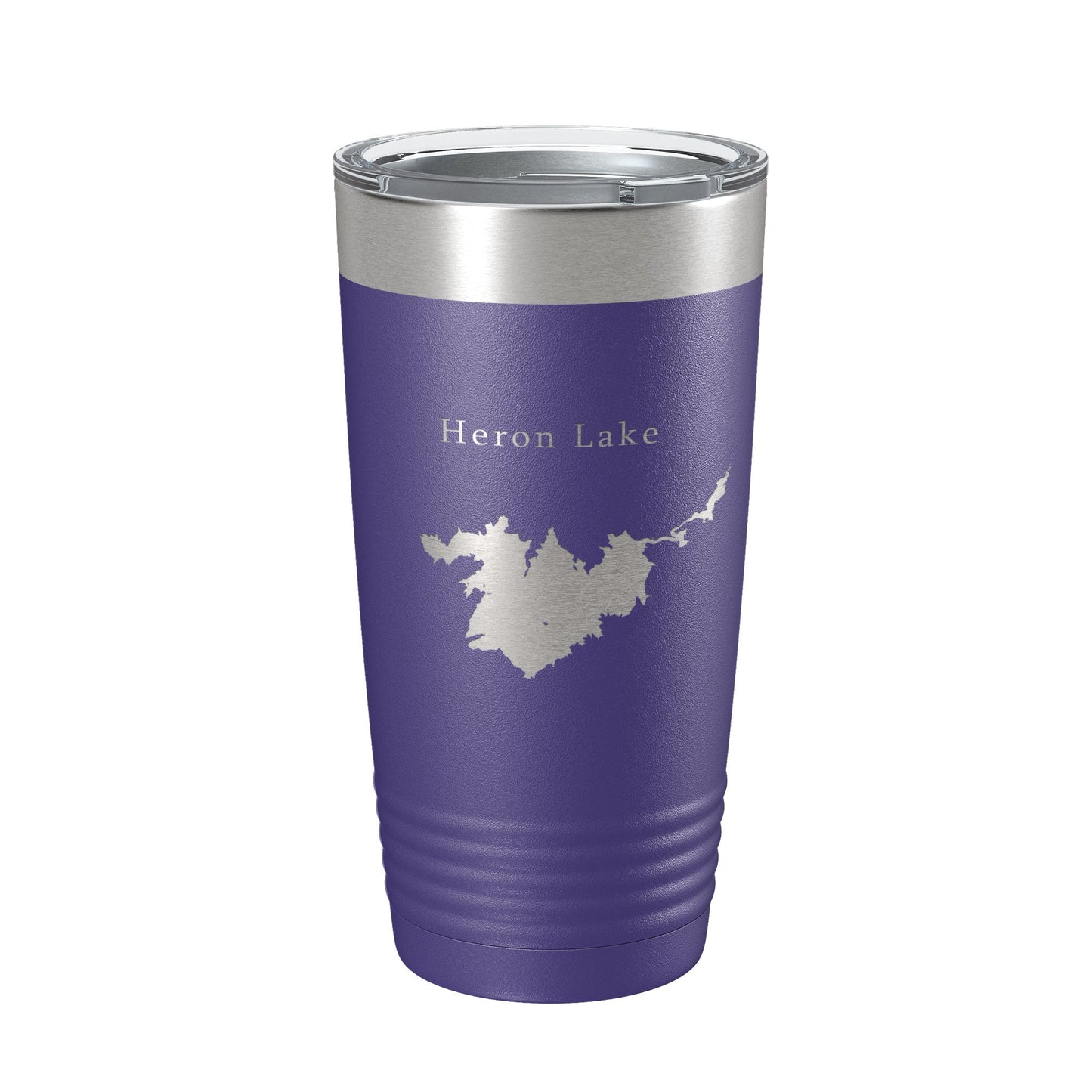 Heron Lake Map Tumbler Travel Mug Insulated Laser Engraved Coffee Cup New Mexico 20 oz-15