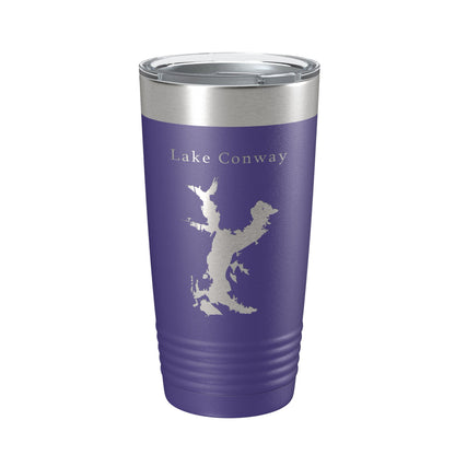 Lake Conway Map Tumbler Travel Mug Insulated Laser Engraved Coffee Cup Arkansas 20 oz-15