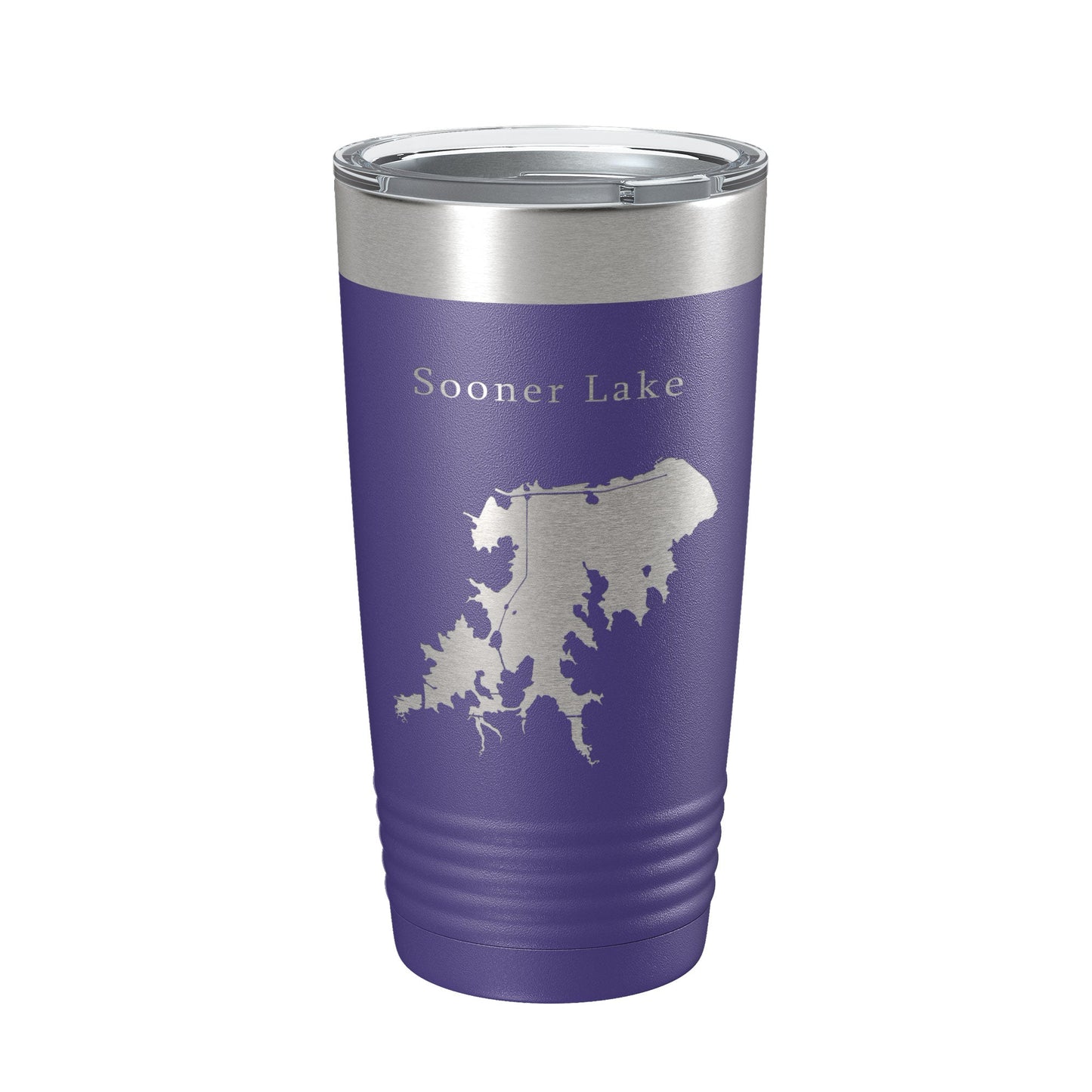 Sooner Lake Map Tumbler Travel Mug Insulated Laser Engraved Coffee Cup Oklahoma 20 oz-15