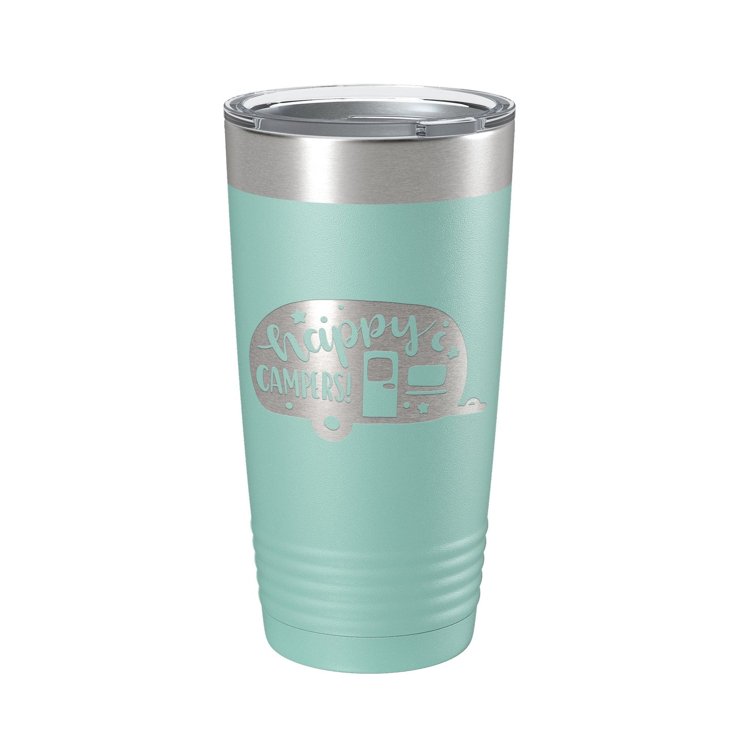 Happy Campers Tumbler RV Camping Travel Mug Gift Insulated Laser Engraved Coffee Cup Tent Outdoors 20 oz-12