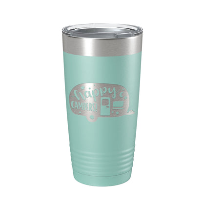 Happy Campers Tumbler RV Camping Travel Mug Gift Insulated Laser Engraved Coffee Cup Tent Outdoors 20 oz-12