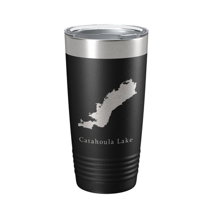 Catahoula Lake Map Tumbler Travel Mug Insulated Laser Engraved Coffee Cup Louisiana 20 oz-5