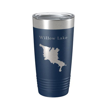 Willow Creek Lake Map Tumbler Travel Mug Insulated Laser Engraved Coffee Cup Arizona 20 oz-8