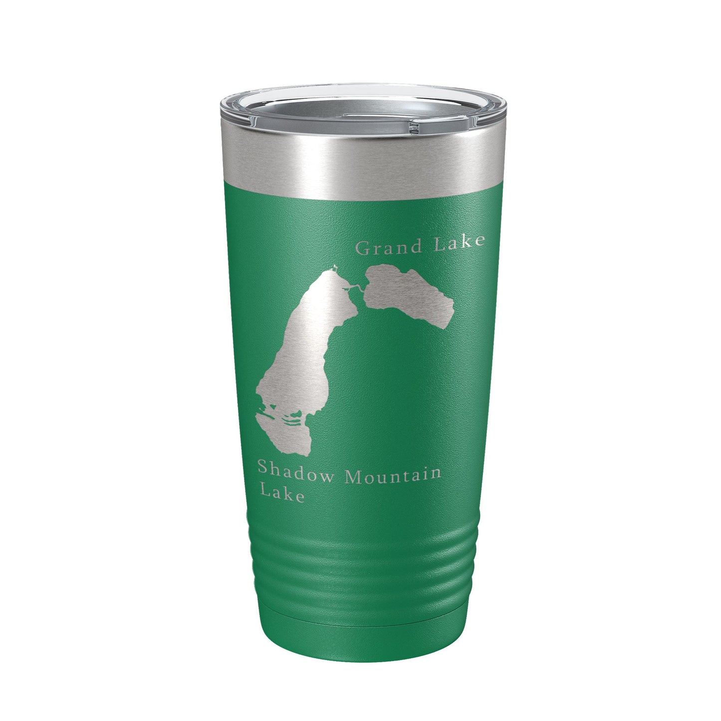 Shadow Mountain & Grand Lakes Map Tumbler Travel Mug Insulated Laser Engraved Coffee Cup Colorado 20 oz-9
