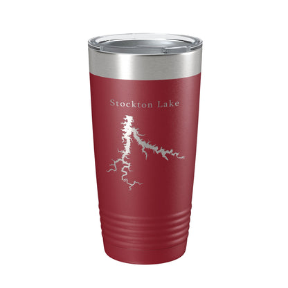 Stockton Lake Map Tumbler Travel Mug Insulated Laser Engraved Coffee Cup Springfield Missouri 20 oz-18