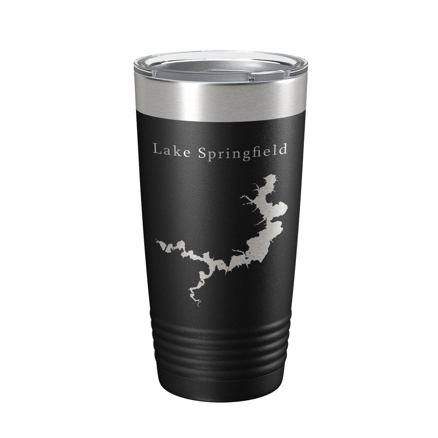 Lake Springfield Map Tumbler Travel Mug Insulated Laser Engraved Coffee Cup Illinois 20 oz-5