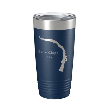 Billy Clapp Lake Map Tumbler Travel Mug Insulated Laser Engraved Coffee Cup Washington 20 oz-8