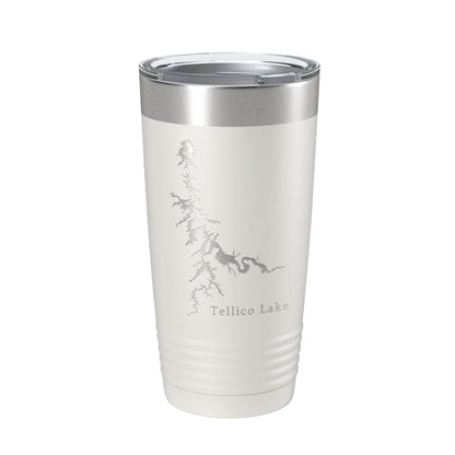 Tellico Lake Map Tumbler Travel Mug Insulated Laser Engraved Coffee Cup Tennessee 20 oz-7