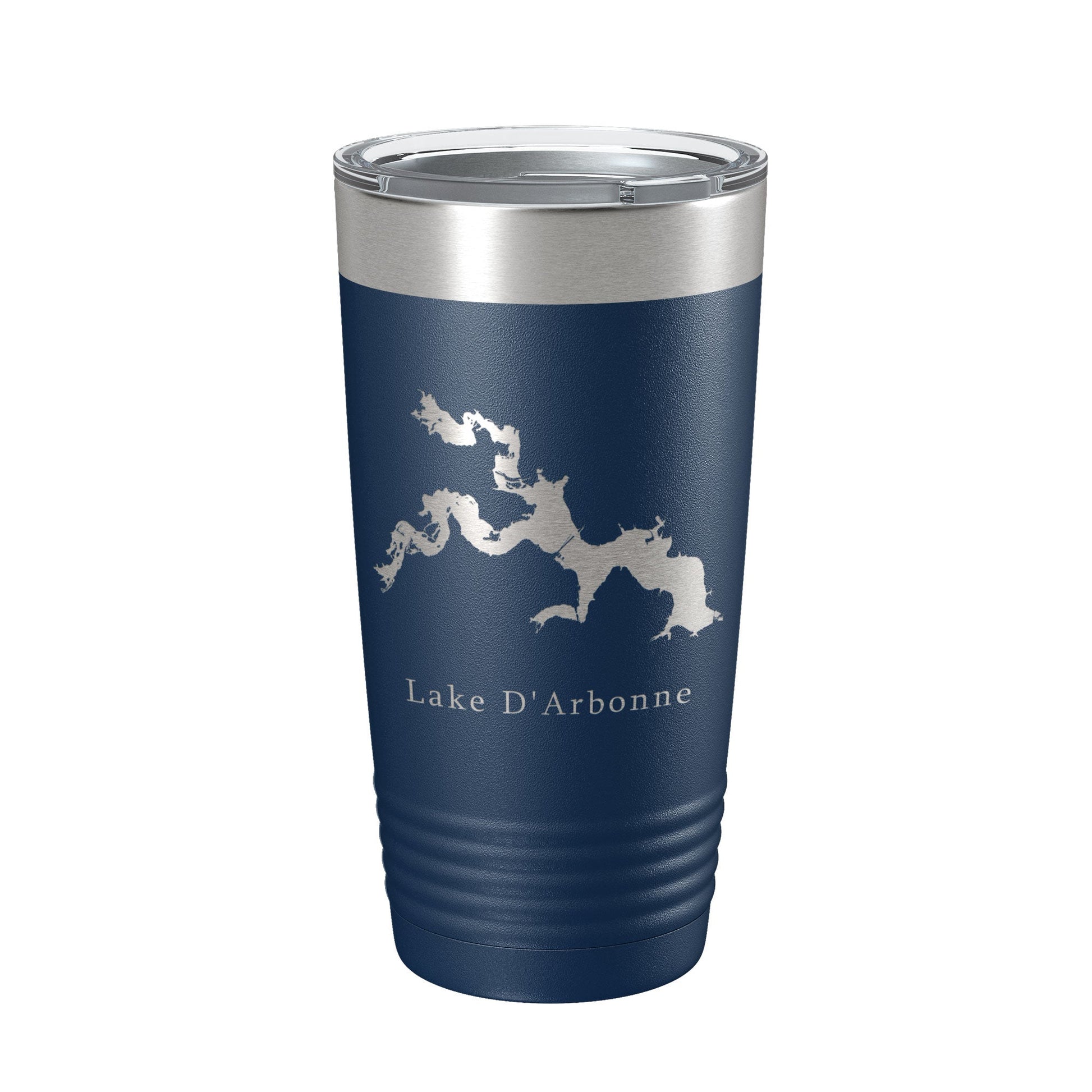 Lake D'Arbonne Map Tumbler Travel Mug Insulated Laser Engraved Coffee Cup Louisiana 20 oz-2