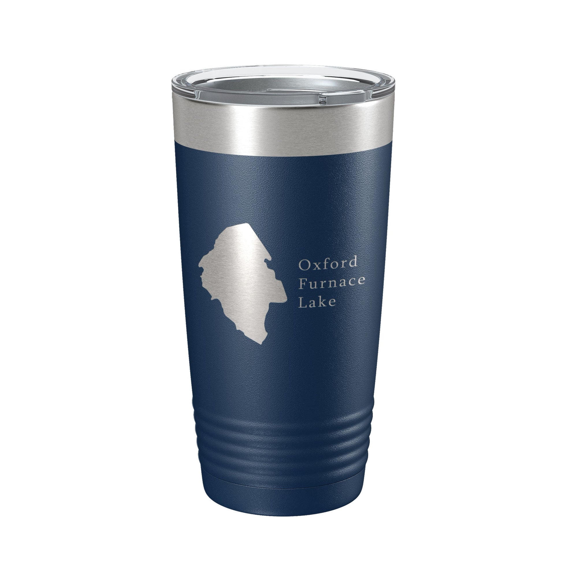 Oxford Furnace Lake Map Tumbler Travel Mug Insulated Laser Engraved Coffee Cup New Jersey 20 oz-2